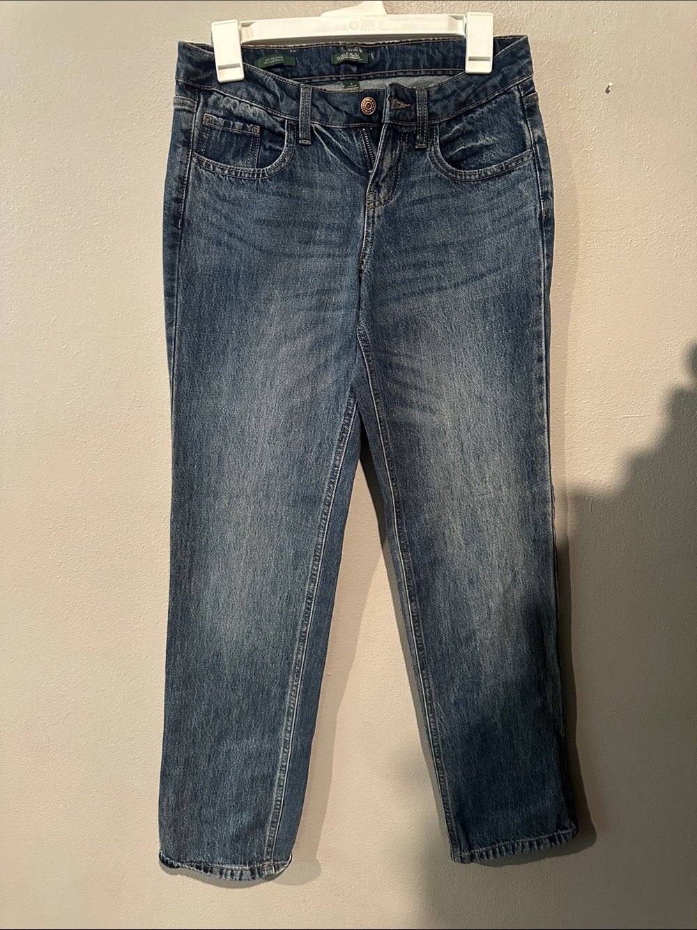 Women's Blue Straight-Leg Jeans